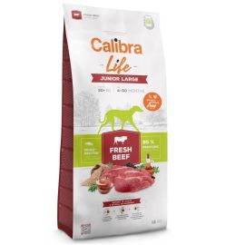 CALIBRA Dog Life Junior Large – Hrană Monoproteică cu Vită Proaspătă, fara Gluten si Pui, pentru Caini Juniori de Talie Mare, 12