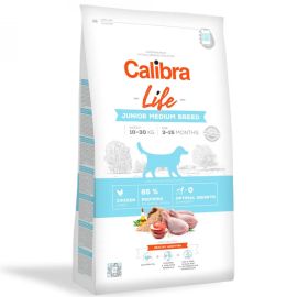 CALIBRA Dog Life Junior Medium Breed, cu Pui – Hrană Uscata Superpremium pentru Câini Juniori de Talie Medie, 2.5kg