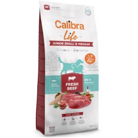 CALIBRA Dog Life Junior Small & Medium – Hrană Monoproteică cu Vită Proaspătă, fara Gluten si Pui, pentru Caini Juniori de Talie Mica si Medie, 2.5kg