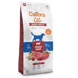 CALIBRA Dog Life Senior Medium – Hrană Uscată Monoproteică cu Vită Proaspătă, Fără Gluten și Pui, pentru Câini Seniori de Talie Medie (7+ Ani), 2.5kg