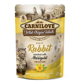 Plic Hrana Umeda Pisici CARNILOVE Iepure si Galbenele 85g