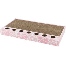 Carton de Zgariat, cu Catnip si 2 Mingi, Pentru Pisici 48x25x5cm