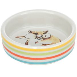 Castron Ceramic Multicolor Pentru Hamsteri, 80ml | Diametru 8cm
