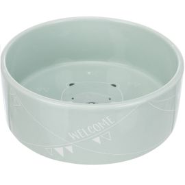 Castron Ceramic Pentru Caini, JUNIOR, Diverse Culori, 300ml | Diametru 12cm
