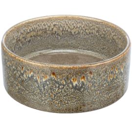 Castron Ceramic Pentru Caini, Maro, 900ml | Diametru 16cm