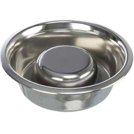 Castron Inox Hranire Lenta Caini, Antiderapant, 1.1L | Diametru 21cm