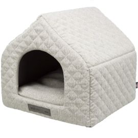 Casuta cu Saltea Ortopedica Pentru Caini sau Pisici, VITAL NOAH, Gri, 45x43x40cm