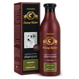 CHAMP RICHER, Sampon Profesional Concentrat 1:5, Pentru Caini cu Blana Aspra si Par Sarmos, 250ml