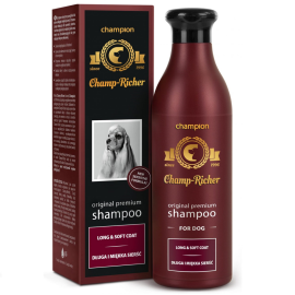 CHAMP RICHER, Sampon Profesional Concentrat 1:5, Pentru Caini cu Blana Aspra si Par Sarmos, 250ml