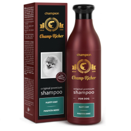 CHAMP RICHER, Sampon Profesional Concentrat 1:5, Pentru Caini cu Blana Pufoasa, 250ml