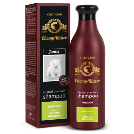 CHAMP RICHER, Sampon Profesional Concentrat 1:5, Pentru Pui de Catel cu Blana Alba, 250ml