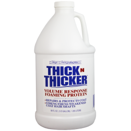 CHRIS CHRISTENSEN Thick N Thicker Volum Response Foaming Protein, Balsam Spuma Styling Pentru Extra Volum Orice Tip de Blana Caini si Pisici, 1.89L