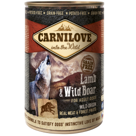 CARNILOVE Grain Free Adult, Miel si Mistret, Conserva Hrana Umeda Caine (pateu, 67% carne, fara cereale), 400g
