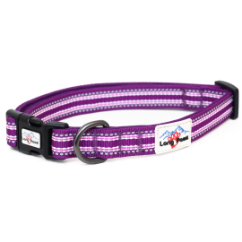 LONG PAWS Comfort Collection, Zgarda Pentru Caini, Silon Mov, Marime M 34-52cm