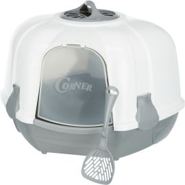 CORNER Litiera de Colt,  Acoperita, cu Filtru din Carbune Activ, Pentru  Pisici 60x46x52cm