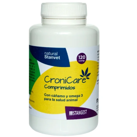 CRONICARE  Supliment cu Extract de Cannabis Sativa , Adjuvant in Tratarea Diverselor Afectiuni la Caini si Pisici, 120 tablete