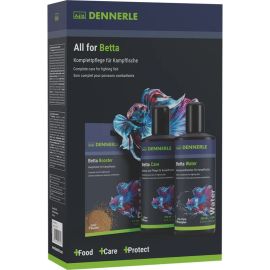 DENNERLE Betta All For, Set Conditioneri si Hrana Pentru Pesti Betta