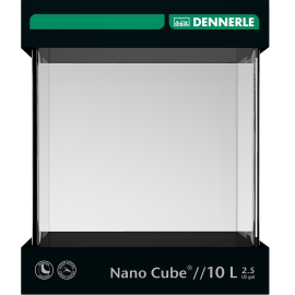 Acvariu DENNERLE Nano Cube 10 L | 20x20x25cm | Grosime Sticla 5mm | Capac si Suport
