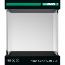Acvariu DENNERLE Nano Cube 20 L | 25x25x30cm | Grosime Sticla 5mm | Capac si Suport
