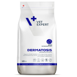 VETEXPERT 4T VETERINARY DIET Dermatosis, Somon, Hrana Uscata Caine cu Afectiuni Dermatologice | Atopii | Caderea Parului in Exces, 12kg