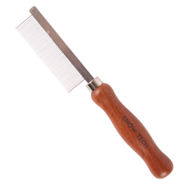 show-tech-wooden-handle-comb-piaptan-profesional-de-uz-general-cu-pini-desi-orice-tip-de-blana-18cm