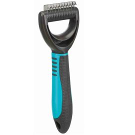 TRIXIE Descalcitor cu 11 Lame Late, Otel Inox, Pentru Blana Deasa, Greu de Pieptanat 6x18cm