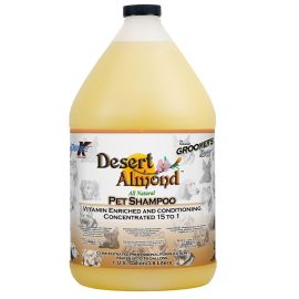 DOUBLE K Desert Almond – Șampon Profesional 15:1 cu Vitamine și Aloe, pentru Câini și Pisici, Curățare Delicată și Parfum de Migdale, 3.8L