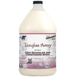 DOUBLE K Tangles Away – Spray Balsam Profesional Leave-In pentru Câini și Pisici, Descurcă Blana și Ușurează Perierea, 3.8L