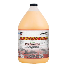 DOUBLE K Dynamic Duo – Șampon și Balsam Hidratant Profesional, Concentrat 15:1, Pentru Blană Ușor de Periat, 3.8L