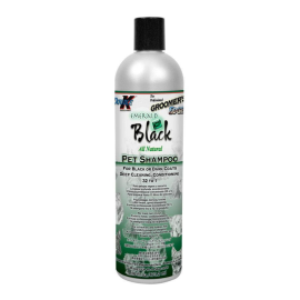 DOUBLE K Emerald Black – Șampon Concentrat Profesional 32:1 pentru Câini cu Blană Neagră sau Închisă la Culoare, Intensifică Culoarea și Strălucirea, 473 ml