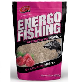 ENERGOFISHING Momeală Tip Nadă cu Zmeura Pentru Pescuit Stationar, 1kg