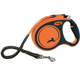 FLEXI Xtreme L, Lesa Retractabila cu Banda si Amortizor Soc, Pentru Caini Maxim 65Kg, 5m