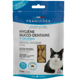 Francodex Dental Hygiene, Recompense Dentare Pentru Pisici si Pisoi, Mentinerea Igienei Bucale, 65g