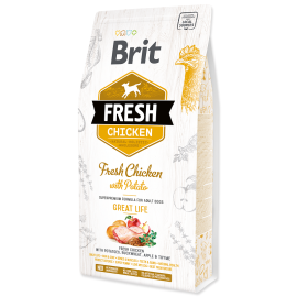BRIT FRESH Chicken Natural Holistic, Adult, Pui si Cartofi, Hrana Uscata Caine, 2.5kg