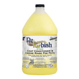 DOUBLE K Refurbish – Balsam Profesional Concentrat 32:1 pentru Câini și Pisici cu Blană Lungă sau Foarte Deasă, 3.8L