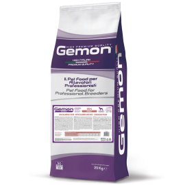 GEMON Breeders Dog Mini Adult, cu Somon si Orez – Hrană Uscată Profesională pentru Câini Adulți de Talie Mică, 20 kg