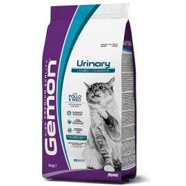 GEMON Cat Adult Urinary cu Pui și Orez – Hrană Uscată Dietetică pentru Pisici Adulte, 2kg