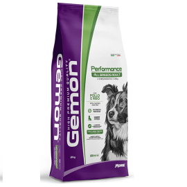 GEMON Performance Dog Adult cu Pui și Orez – Hrană Uscată pentru Câini Adulți Activi, 20 kg