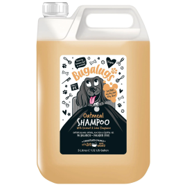 BUGALUGS Oatmeal, Sampon Vegan Pentru Caini cu Ovaz Coloidal, Aroma de Cocos si Lime, Pentru Orice tip de Blana, 5L
