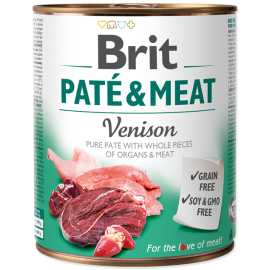 BRIT PATE & MEAT Vanat, Conserva Hrana Umeda Caine (bucati carne in pateu) 800g