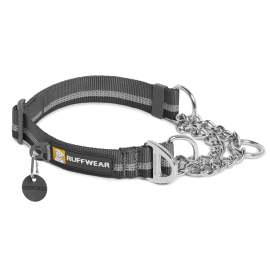 RUFFWEAR Chain Reaction, Granite Gray, Zgarda Semistrangulanta Pentru Caini, Marime S 28-36cm