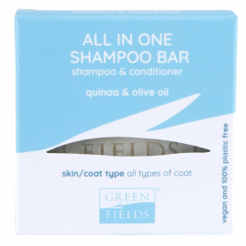 GREENFIELDS All in One Shampoo Bar, Sampon Solid Vegan cu Balsam, Pentru Caini cu Orice Tip de Blana, 70g