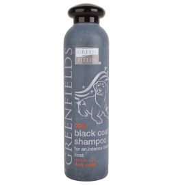 GREENFIELDS Black Coat, Sampon Vegan Intensificator de Culoare, Pentru Caini cu Blana Neagra 250ml