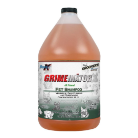 DOUBLE K Grimeinator – Șampon Profesional Concentrat 32:1 pentru Câini, Curăță în Profunzime Toate Tipurile de Blană, 3.8L
