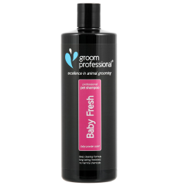 GROOM PROFESSIONAL Baby Fresh – Șampon Profesional pentru Câini și Catelusi, cu Aloe Vera, Curățare Delicată și Parfum Fresh, Concentrație 20:1, 450ml
