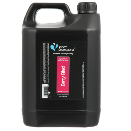 GROOM PROFESSIONAL Berry Blast – Șampon Profesional Revitalizant pentru Câini, Curățare în Profunzime și Parfum Fructat, Concentrație 10:1, 4L