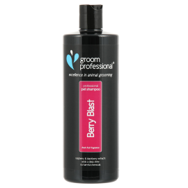 GROOM PROFESSIONAL Berry Blast – Șampon Profesional Revitalizant pentru Câini, Curățare în Profunzime și Parfum Fructat, Concentrație 10:1, 450ml