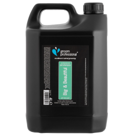 GROOM PROFESSIONAL Big & Beautiful – Sampon Profesional pentru Câini, cu Efect de Volum și Textură, Ideal pentru Blană Lăsată sau Fără Formă, Concentrat 12:1, 4L