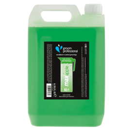 GROOM PROFESSIONAL MAX Apple – Șampon Profesional, Super-Concentrat 50:1,pentru Câini, Curatare profunda și Parfum de Măr Verde, 4 L
