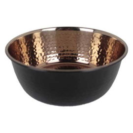 CHADOG Castron Inox Negru, Hrana / Apa, Antiderapant, 2.63Litri